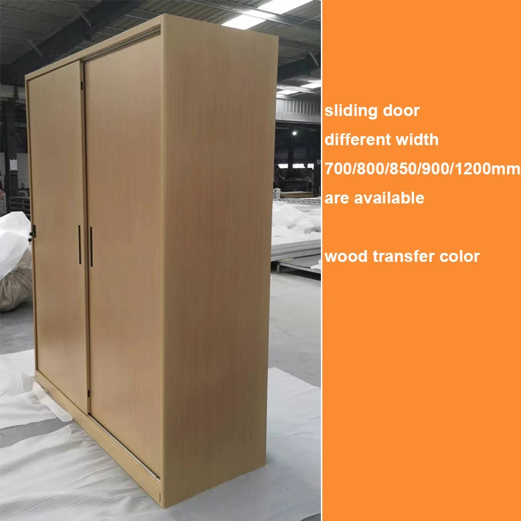 Wholesale Sliding door Home Furniture Printing Durable Swing Door Wardrobe Steel Storage Cabinet