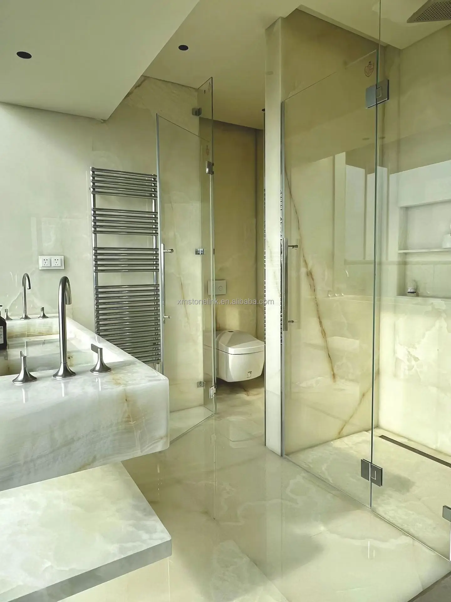 Factory Supply White Onyx Floor Tile Panel Decorate Marble Stone Slab For Countertop Or Wall