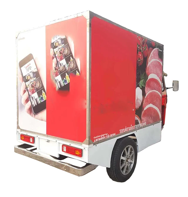 Electric Tuktuk for food delivery with 3000W-5000W 72V dc motor