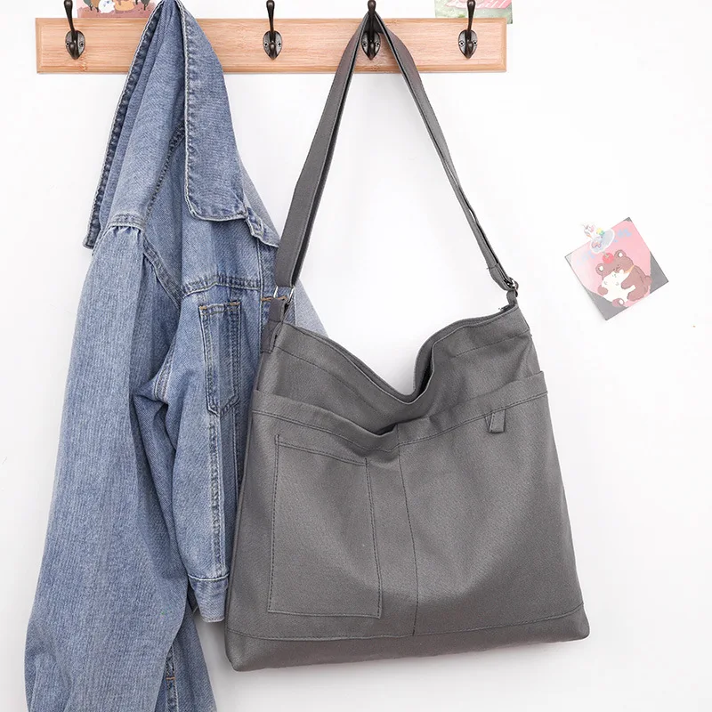 DICHOS Crossbody Bag Large Capacity Casual Women Solid Color Korean Style Single Shoulder Artistic Style Crossbody Bag New