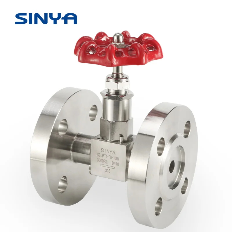 Sinya  Flanged Connection Needle Valve Flanged Type Needle Valve Water Line Tube Valves and Fittings
