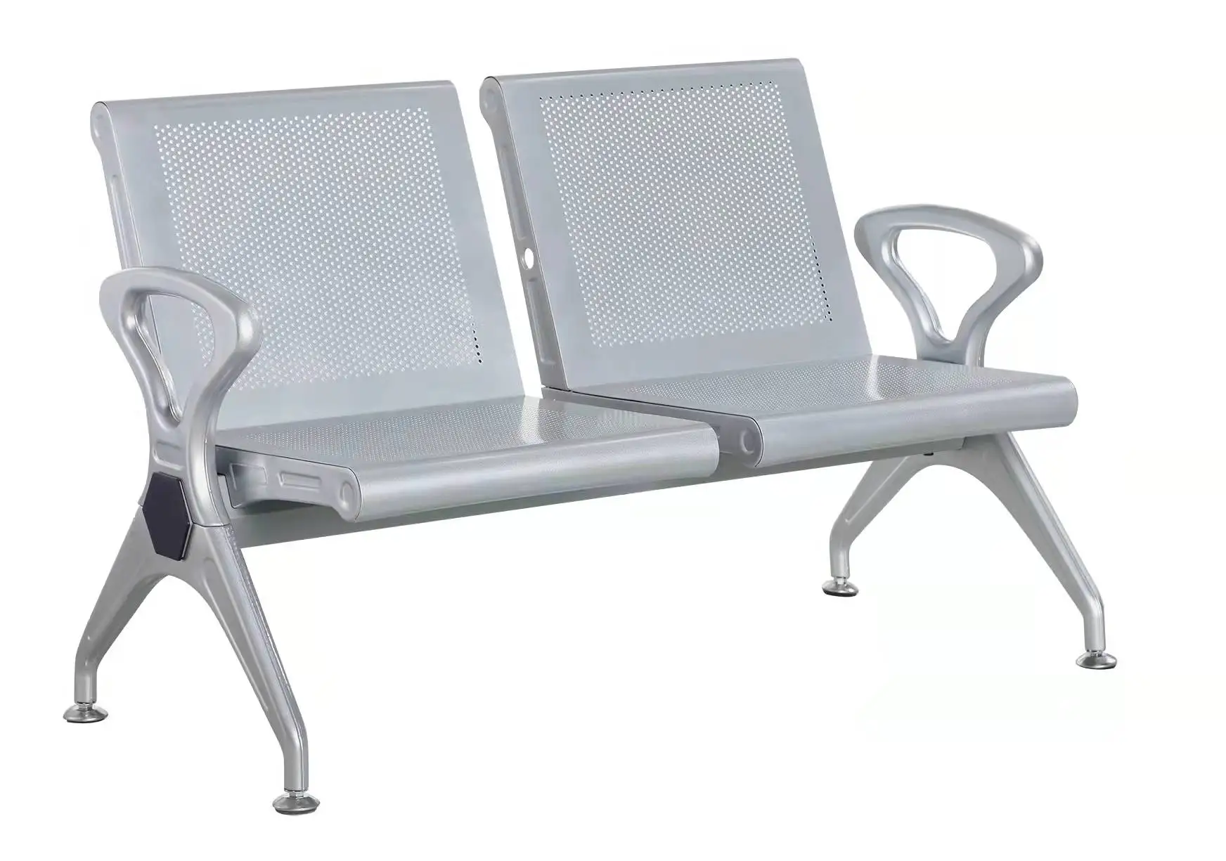 Project Infusion Metal 2 3 4 5 Seats Hospital Waiting Chair Railway Station 3 Seats