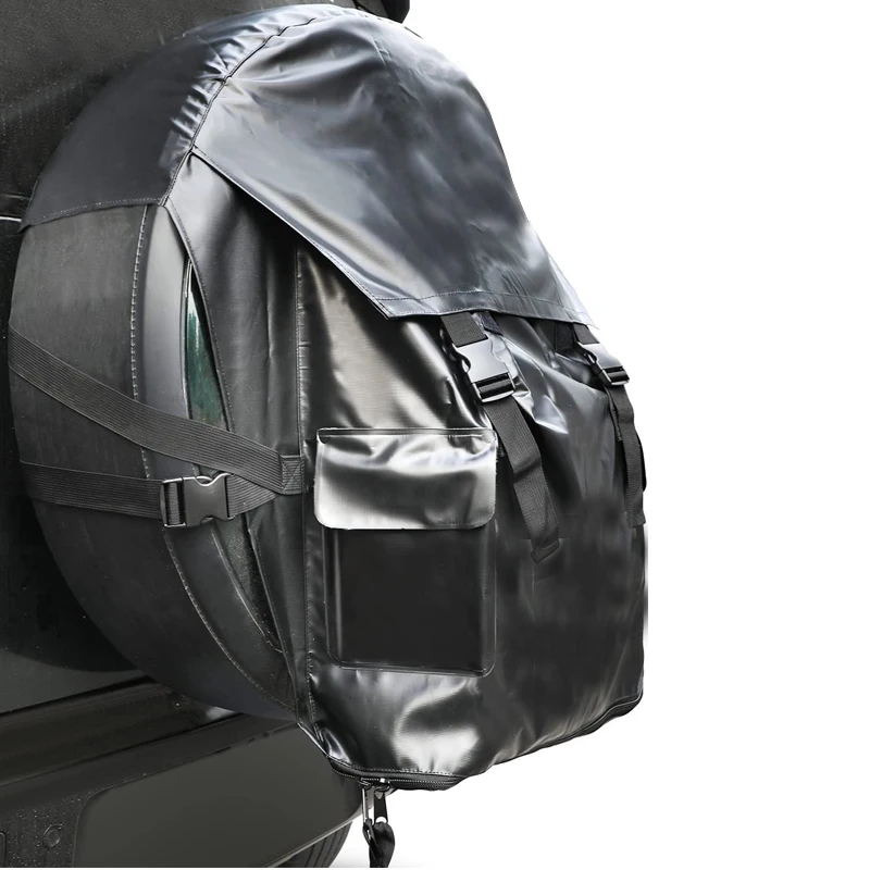 Heavy Duty Truck Tailgate Spare Tire Trash Bag with Pocket