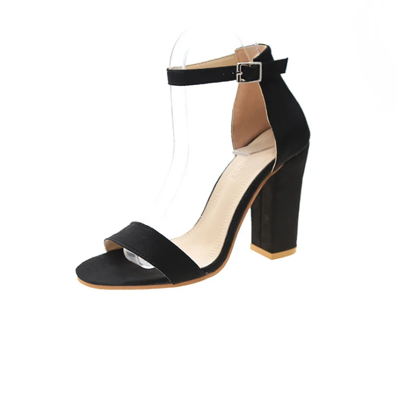 Bella Two-Piece Block Heel Sandals for Ladies