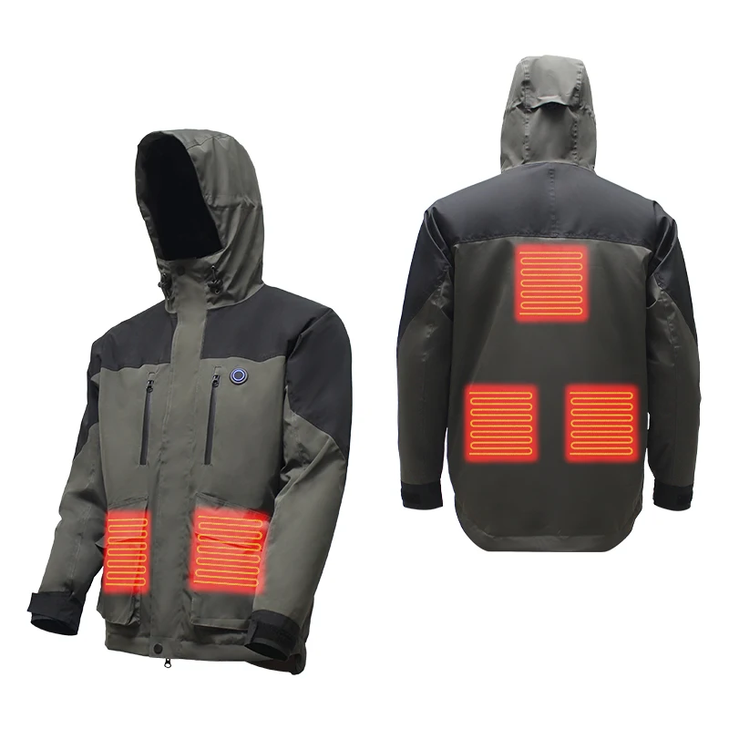 Sports Thin Smart Bluetooth Waterproof Electric Work Solar Woman Fleece Winter Custom Heating Jacket For Men