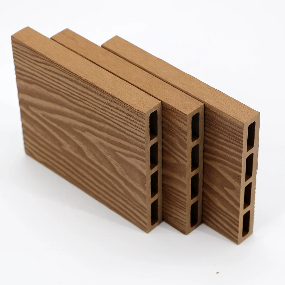 Outdoor Deep Wood Grain Wood Plastic Composite Fencing Boards