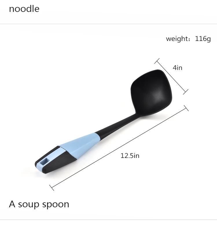 Nylon kitchen utensils and appliances and woolly security high-temperature titanium spoon spatula kitchen suits