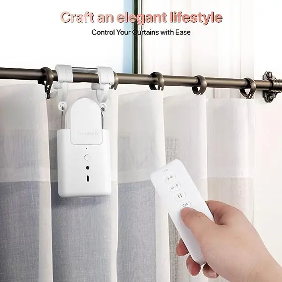 Galime Alexa Google Home Control Smart Tuya Wifi Motorized Electric Automation Motorised AutomaticRail Rod Curtain Motor battery