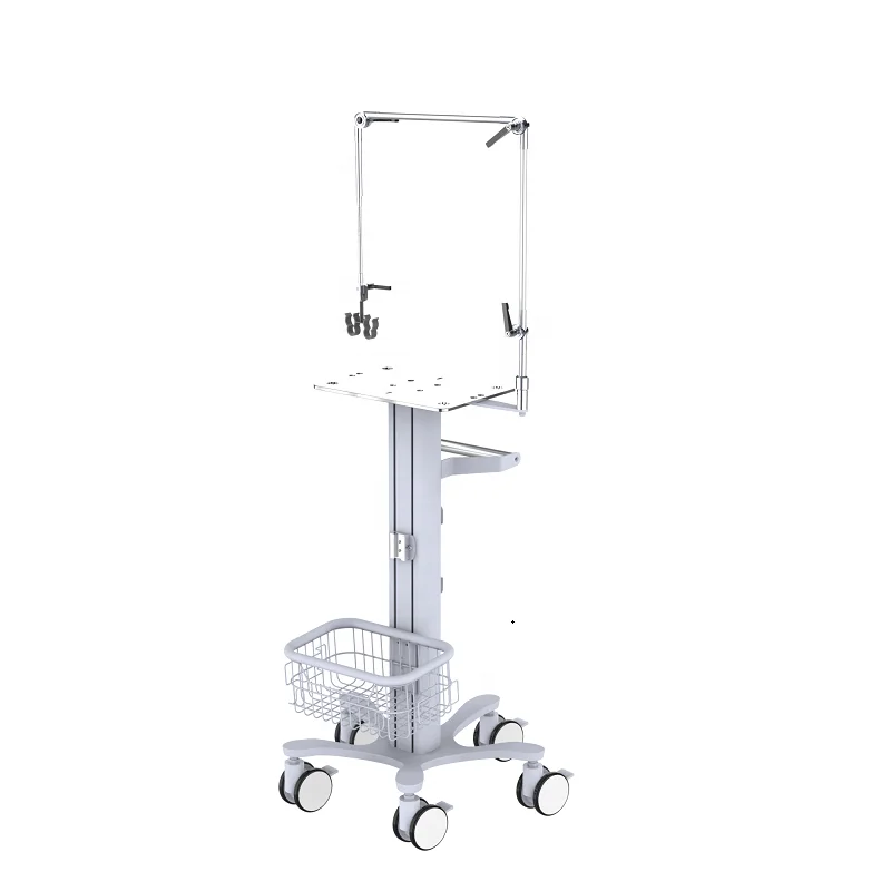 B02 abs medical cart with wheels medical endoscope trolley cart