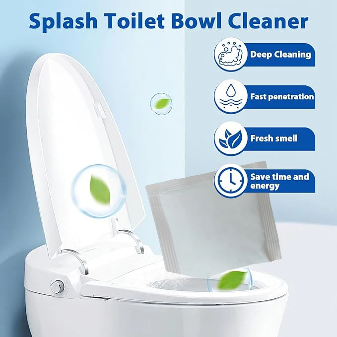 Customizable Household Toilet Cleaning Ball Powerful Auto Flush Toilet Deodorant for Bathroom Toilet Bowl Cleaning Powder