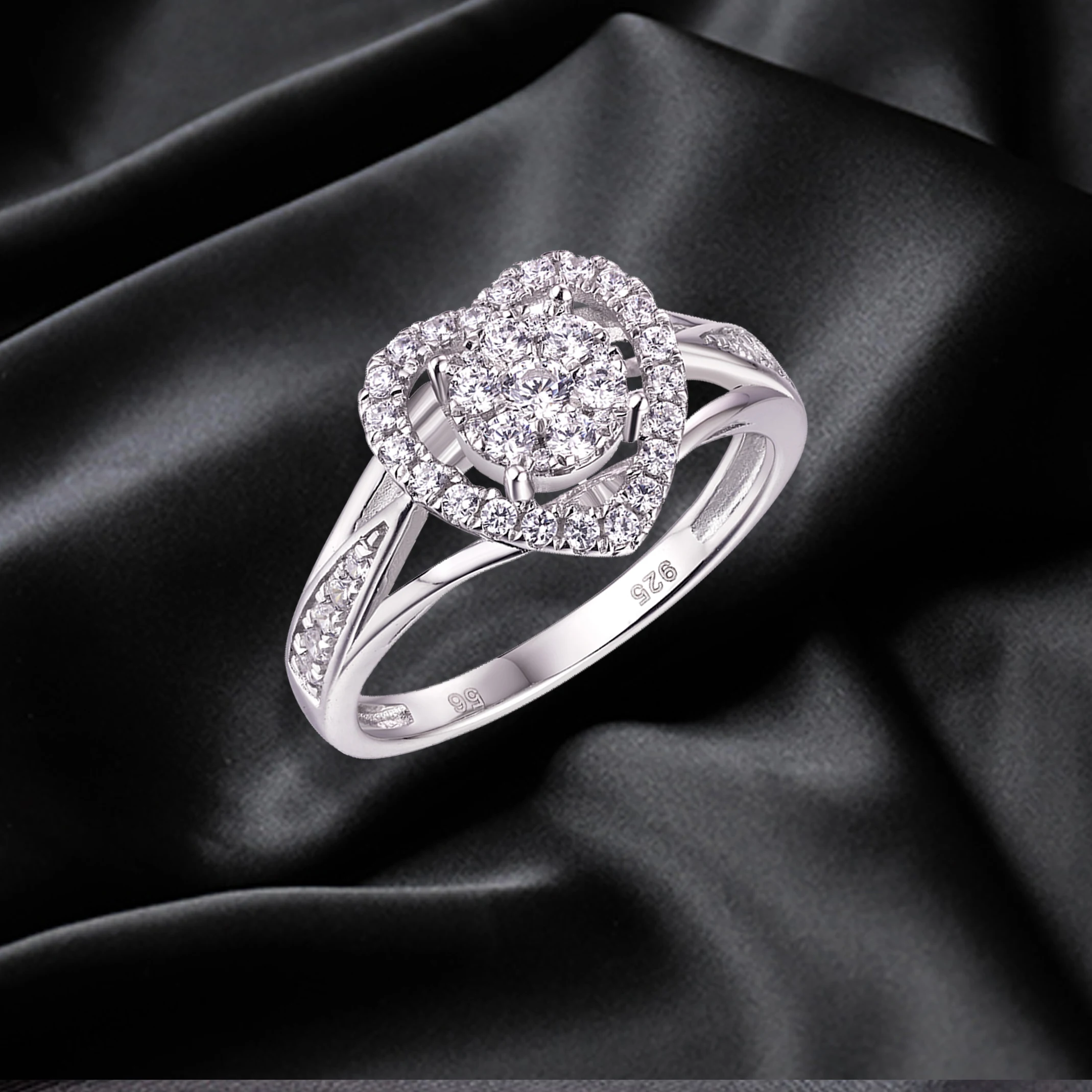 
Wholesale Claw Setting Jewelry Custom Cz Ring 925 Sterling Silver 2021 Ring 