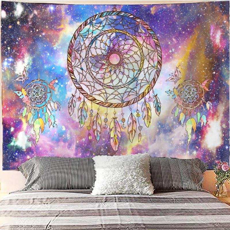 New Design Printing Bohemian Tapestries Custom Hippie Wind Chimes Tapestry throw Wall Hanging Decoration livingroom Office