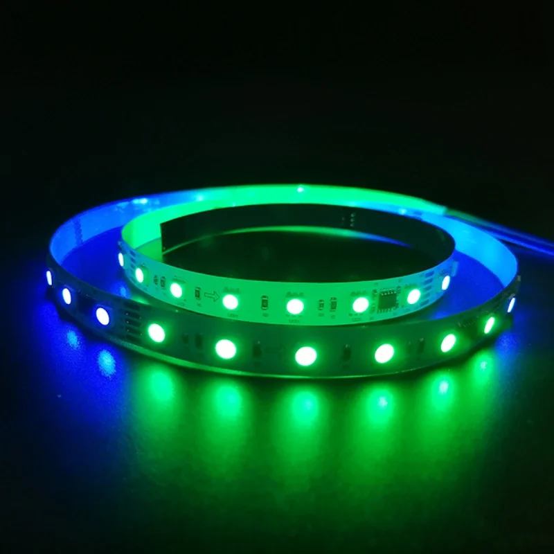 Addressable RGB external DMX512 digital SMD5050 RGB 24V 60leds digital smart LED Strip