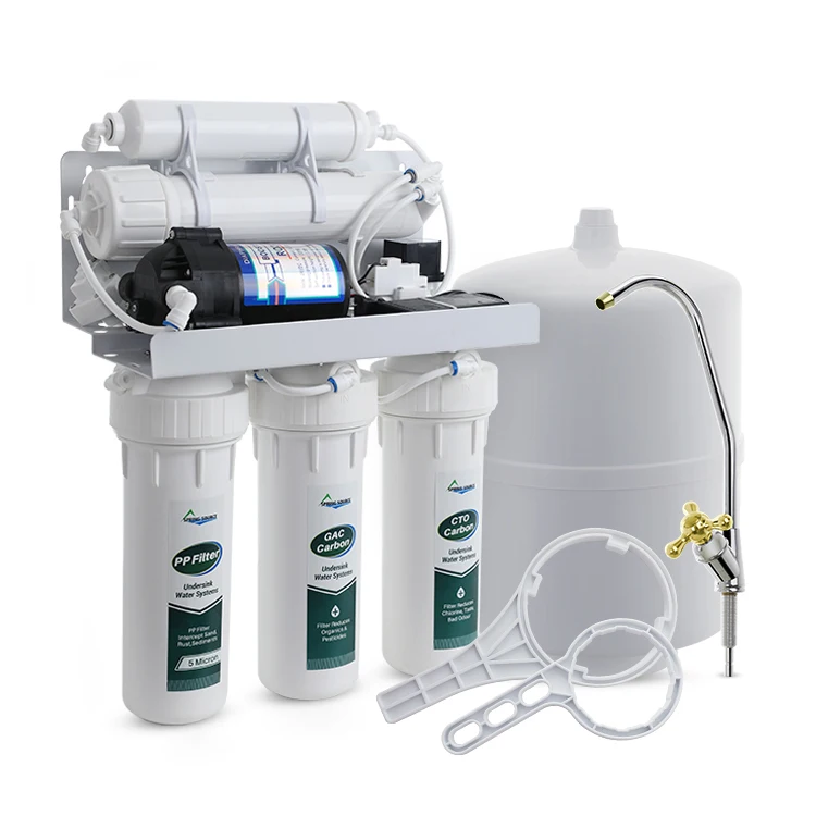 Adjust TDS 5 Stage Filtration Top Tier Supply Alkaline Water75 100 GPD RO System and Water Purifier With Tank