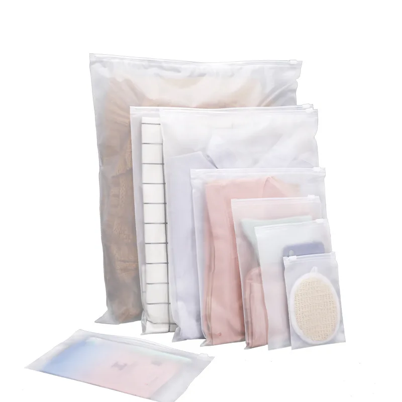20*30cm Customized Printed PE/CPE Translucent Frosted Plastic Packaging Bags Biodegradable Plastic Bags Ready For Sale