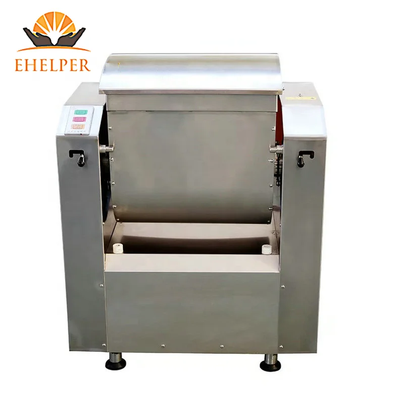 2020 PLC Control Industry 250kgs Horizontal Flour Dough Mixer Machine for Biscuit Line