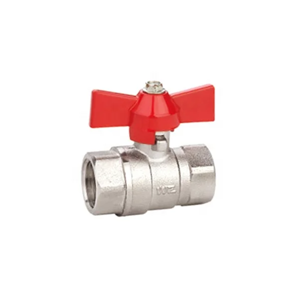 1/2inch Butterfly Handle Brass Ball Valve 600WOG Sweat thread