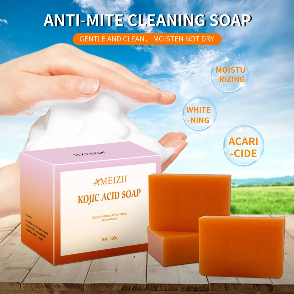 Мыло Kojic Acid Jabones artesanals очищающее Отбеливающее мыло для ухода за кожей лица и тела ручной работы оптовая