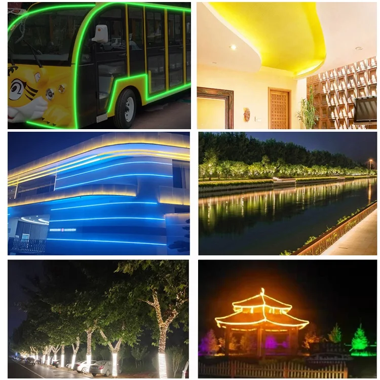 New Style Smart Rope Tape Ip65 Outdoor Waterproof Design Durable 15m 20m 25m 30m 40m 50m 100m Solar Led Strip Lamp