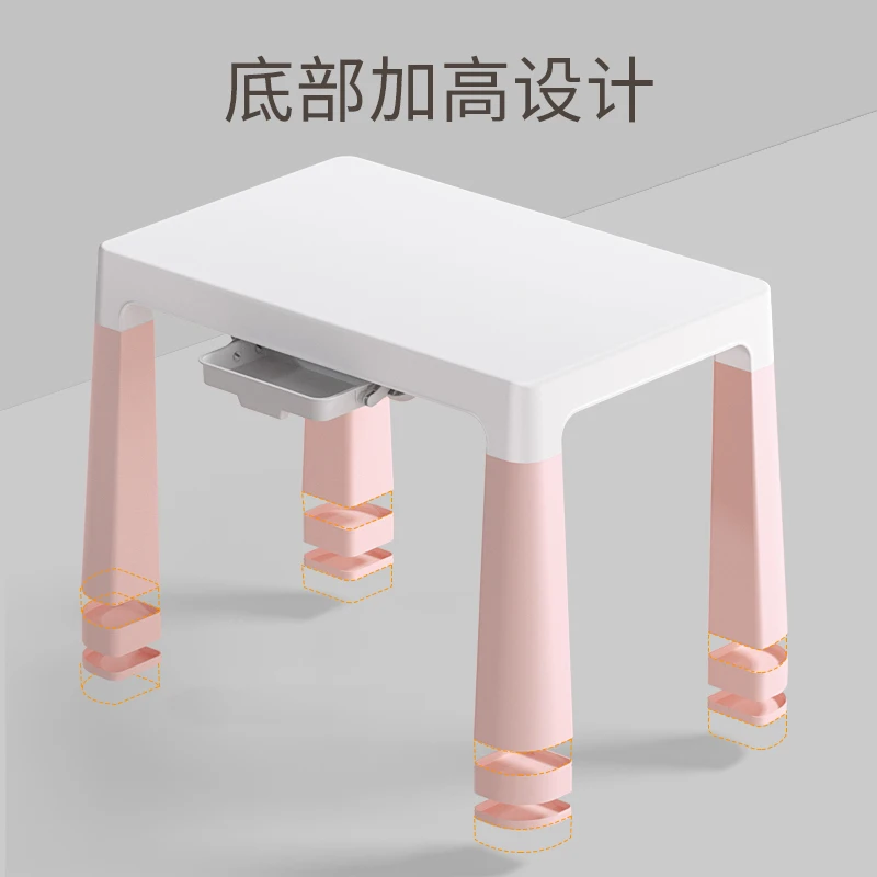 Protect Spine Children Table And Chairs Kids Desk Strong Load-Bearing Plastic Kids Study Table