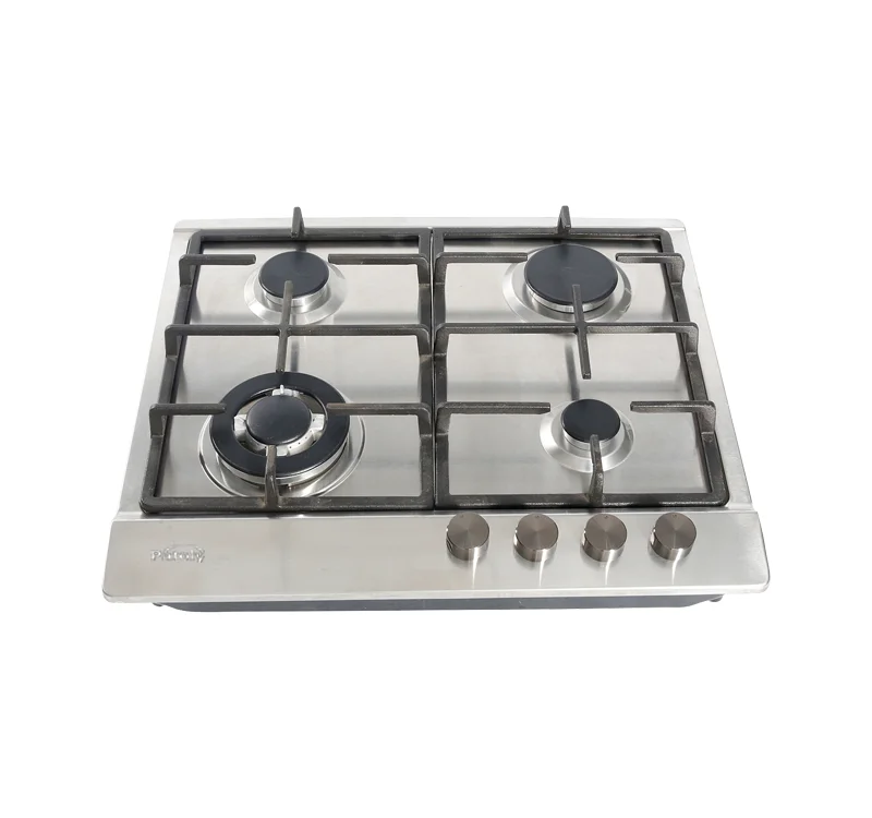 High quality professional manufacture gas hob stainless steel built-in 4 burner gas stove factory supply with safety device