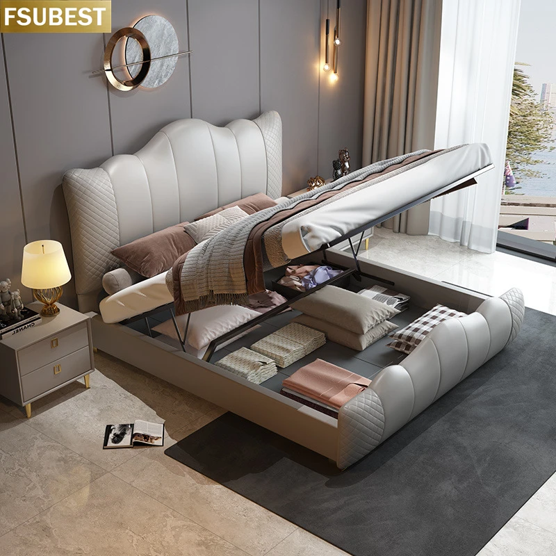 Double Size House Luxury Bed Frame Lit Cama Yatak Letto Letti Bedden Bedroom Furniture Cadre De Twin Matrimoniale 2 Personnes