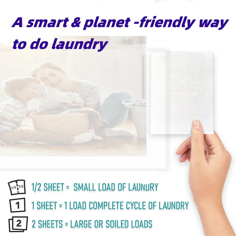 Eco-Friendly High Quality Low Cost Factory Direct Sale Plant Based Laundry Detergent Sheets Sheet Laundry With High Quality