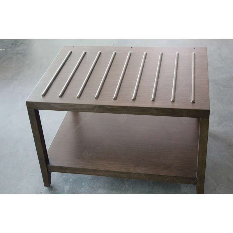 
Contemporary Capsule Hotel Bedroom Furniture With Wooden Luggage Rack 