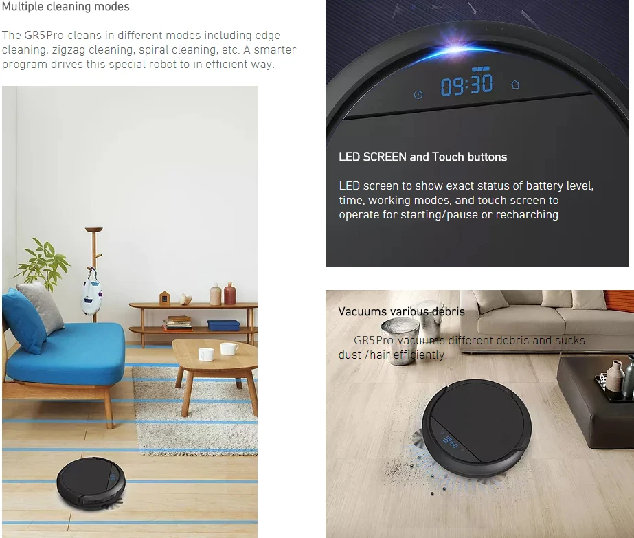 
Manufacturer Special With Water Tank High Quality Buy Smart Robot Robot Vacuum Cleaner 