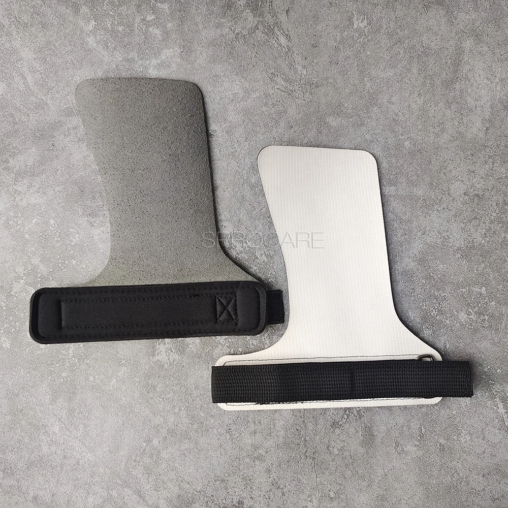 Natrual Rubber Anti-Slip Gymnastic Hand Fingerless Grips,Palm Guards,Calleras