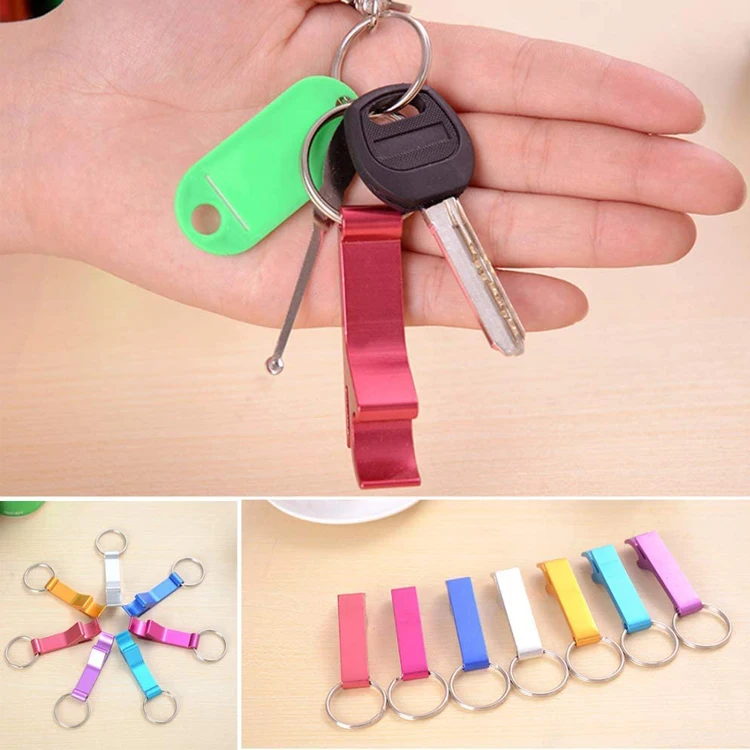 Promotional Cheap Aluminium Alloy Metal Bottle Opener Key chain Beer Bottle Opener