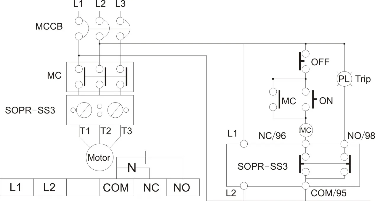 Samwha-dsp Sopr-ss3-120-440 Terminal Connection 3phase Protection Relay Protect