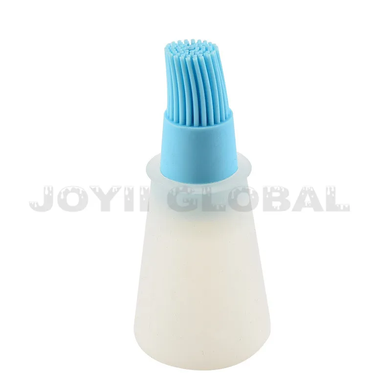 creative cheap promotional kitchen ware products Portable Silicone Oil Bottle With Brush Baking BBQ Basting Brush Pastry making