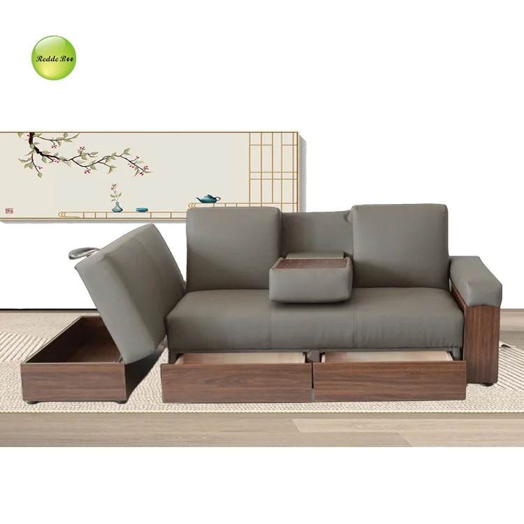 Sofa Cum Bed Save Place Factory Price Modern Design Living Room Furniture Sofa Bed With Storage Box