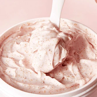 
Private label peach cream pink organic exfoliator body scrub, Custom whitening scrub body care, bulk natural vegan body scrub 