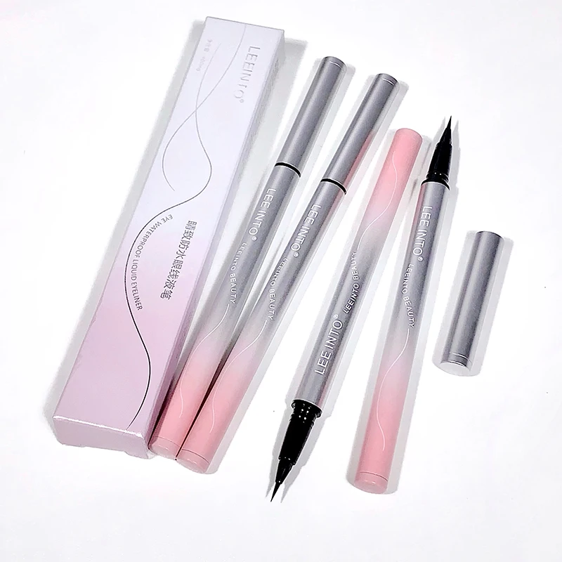 LEEINTO Extremely Fine and Smooth Waterproof Eyeliner Pen Makeup and Color Display Lower Eyelash Liquid Eyeliner
