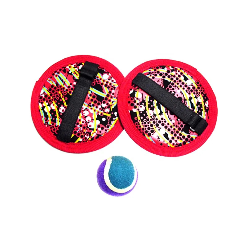 Beach Toys Custom Toss and Sticky Ball Hand Strap Fabric Catch Ball Game