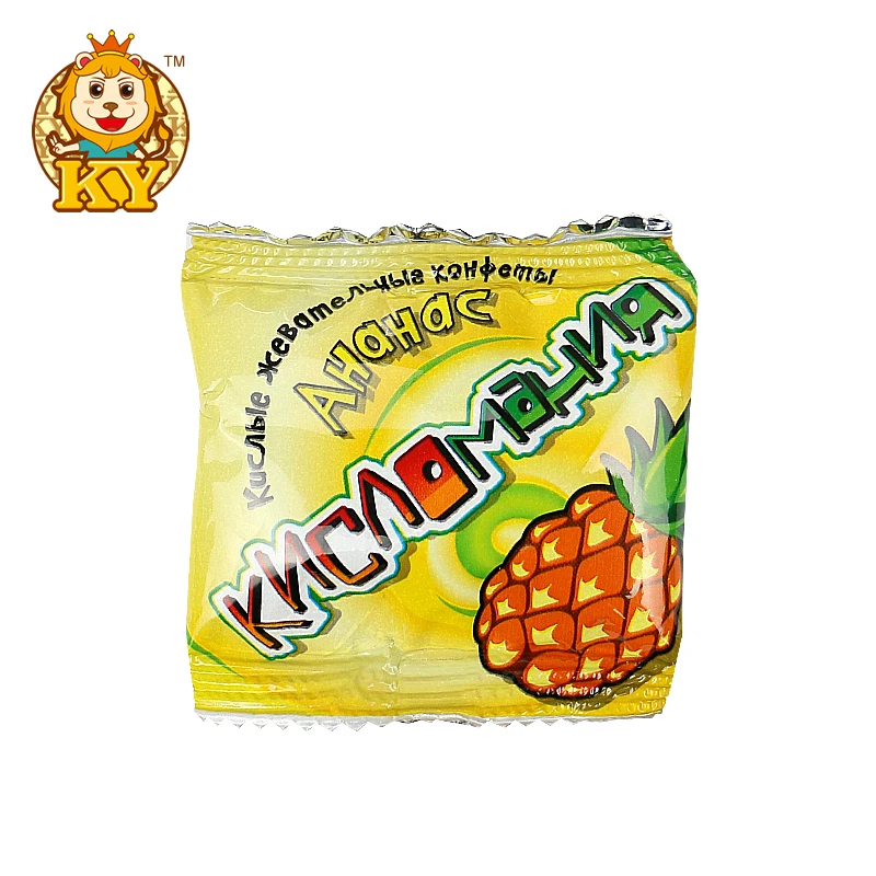 Hot Selling multiple flavors sour mixed fruity flavor rainbow gummy chewing candy