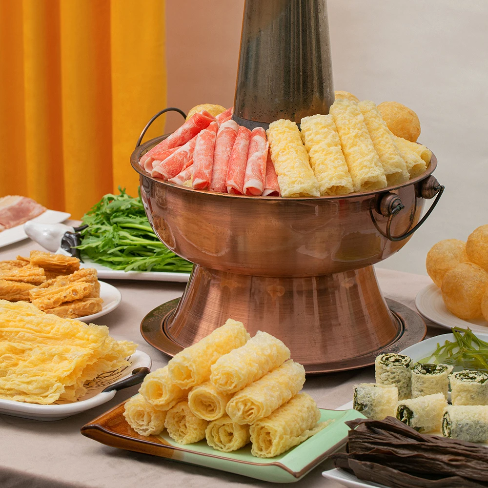 Hot sale vegetarian foods Crispy Fried Beancurd Skin Roll with seaweed HACCP & Halal certified bean products