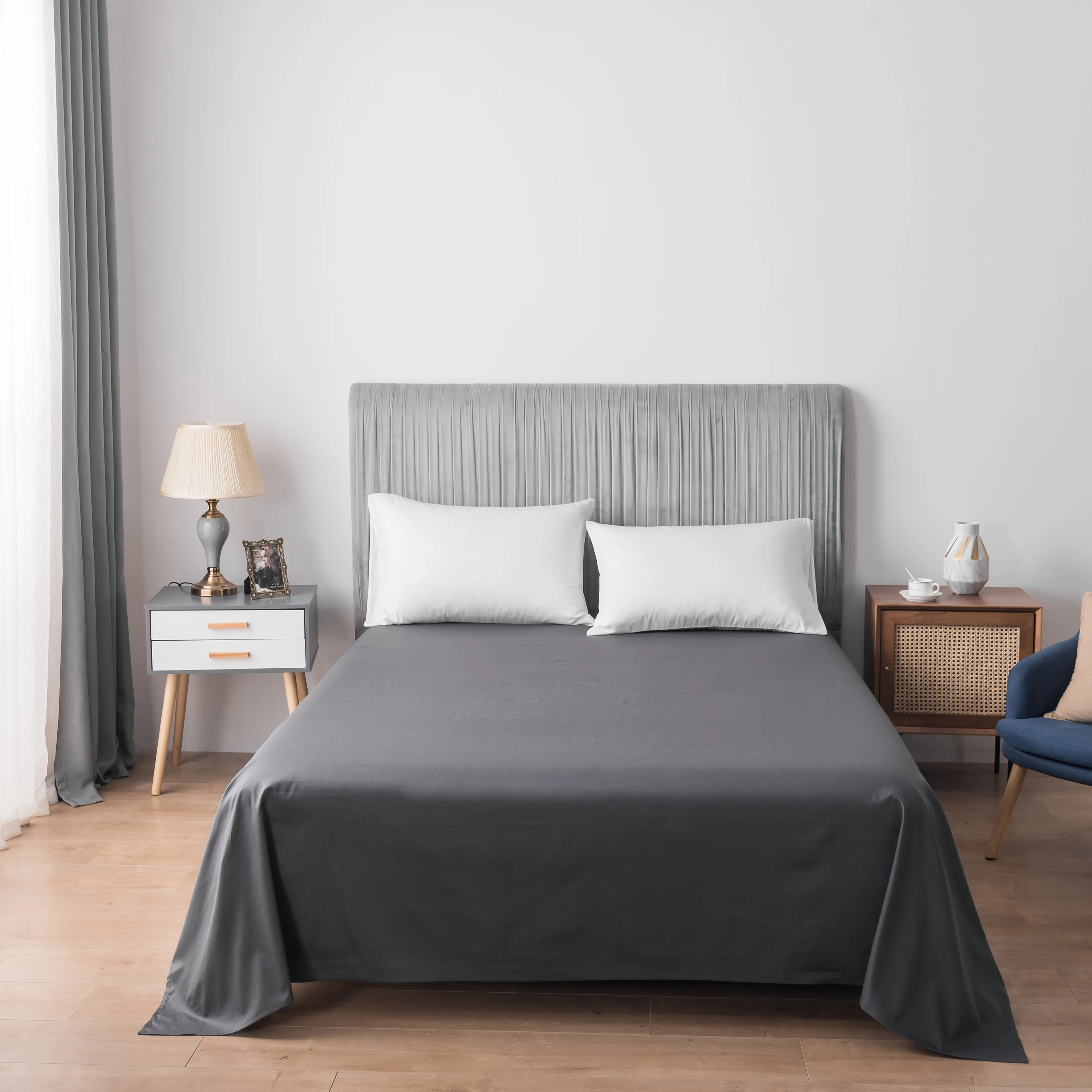
100%cotton 200 Thread Count Cheap Flat Bed Sheet for Luxury Five Star Hotel Textile 