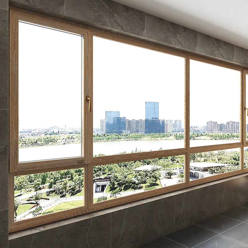 High quality European standard High Quality PVC windows for houses soundproof PVC casement window