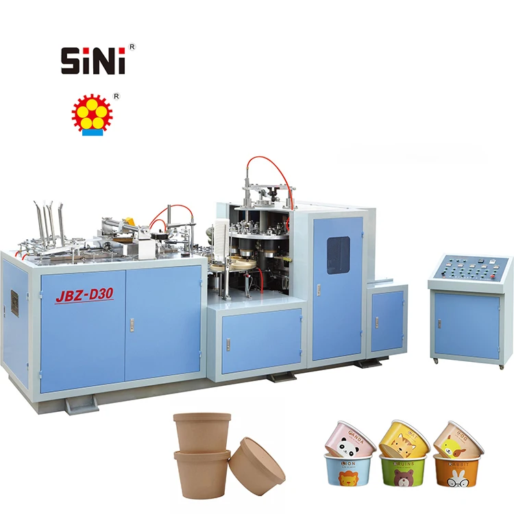 Sini Hot Sell Middle Speed Automatic Paper Plate Bowl Forming Lunch Box Make Machine In India