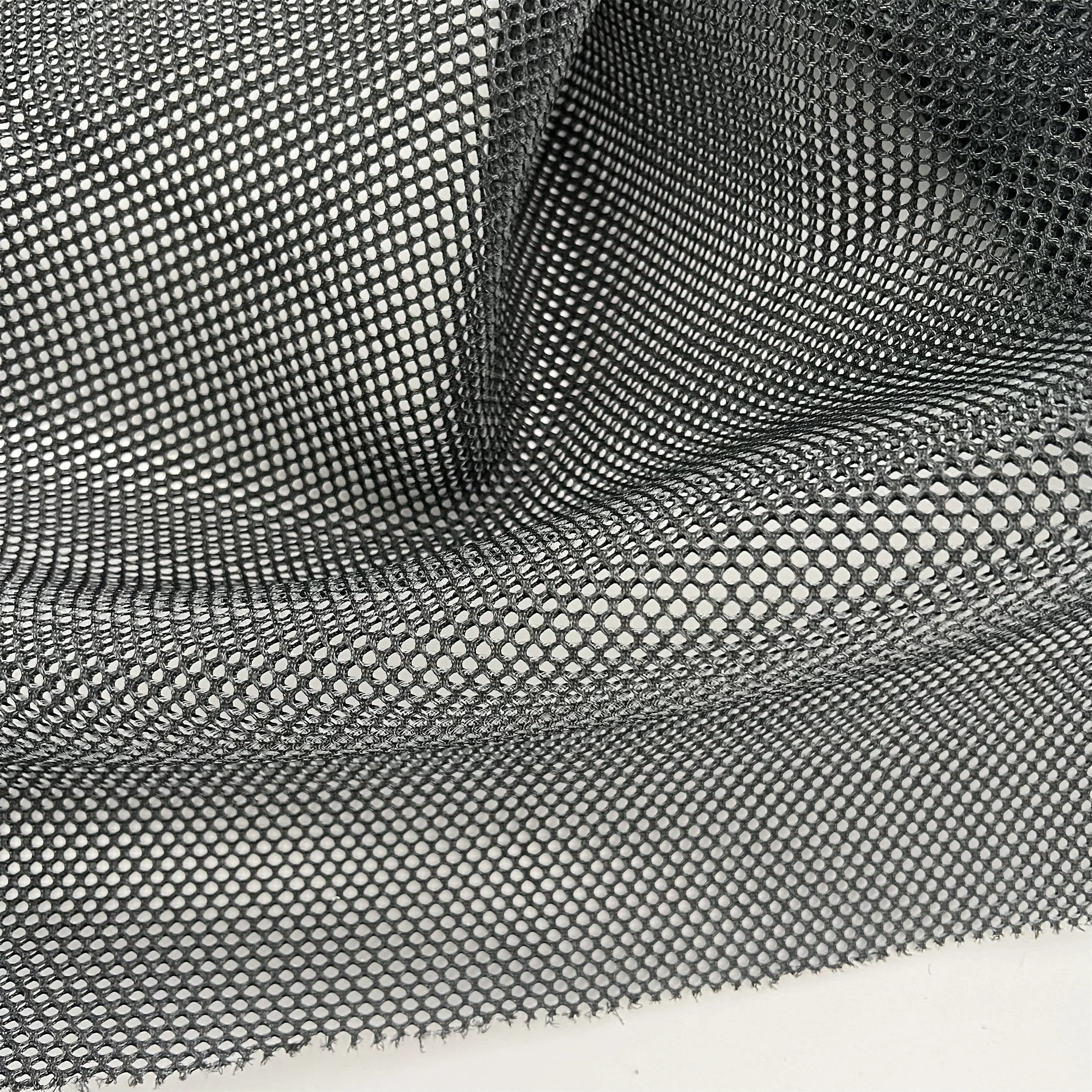 Polyester large mesh double-sided sandwich honeycomb mesh fabric for office chair