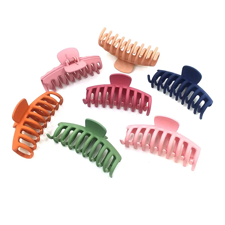 Cowboy hat plastic crab hair clip big size women custom hair claws clips new colors for women