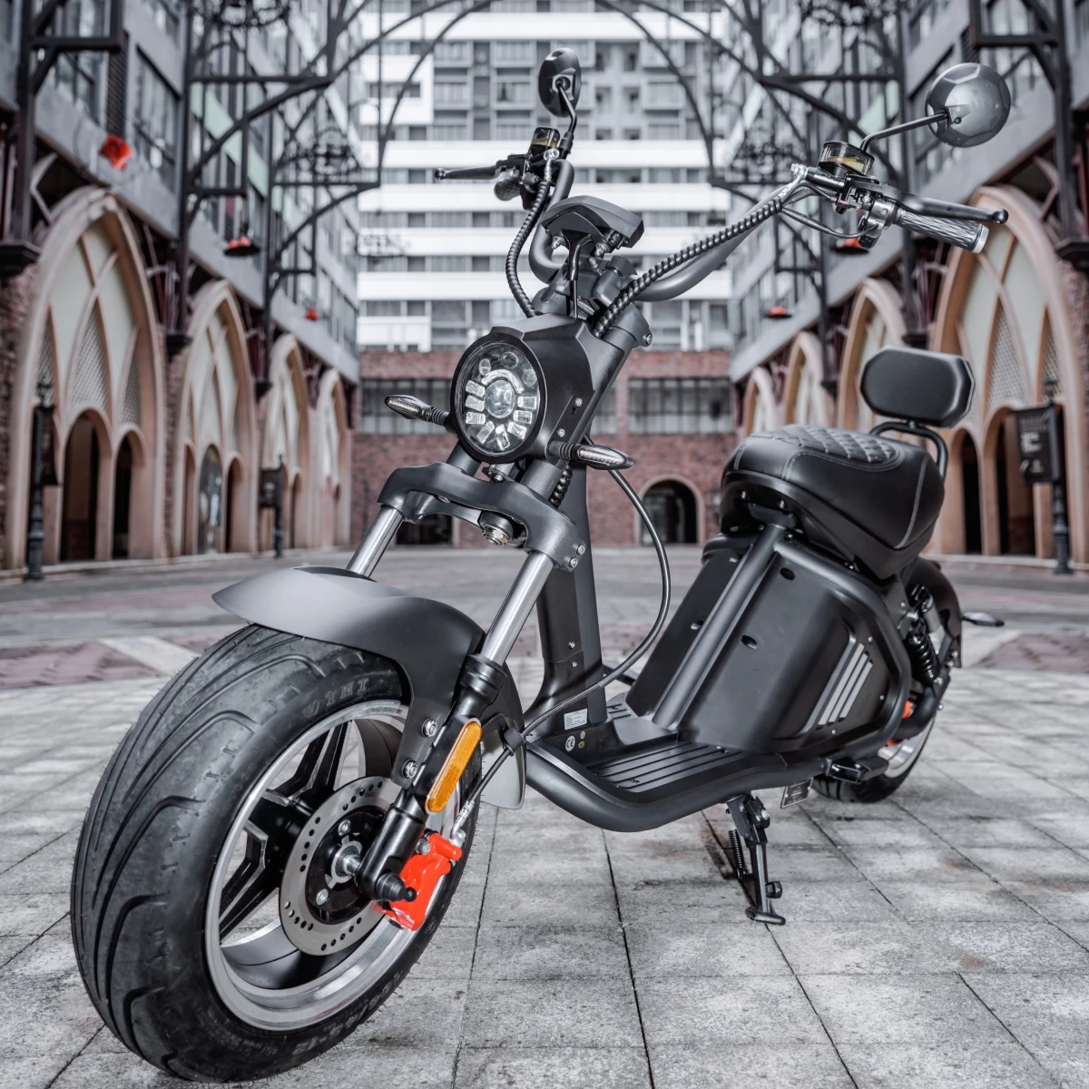 ЕС склад 3000 Вт Citycoco Mangosteen M2 Чоппер E скутер 45 км/ч COC 60 В 40 А · ч Электрический мопед большой