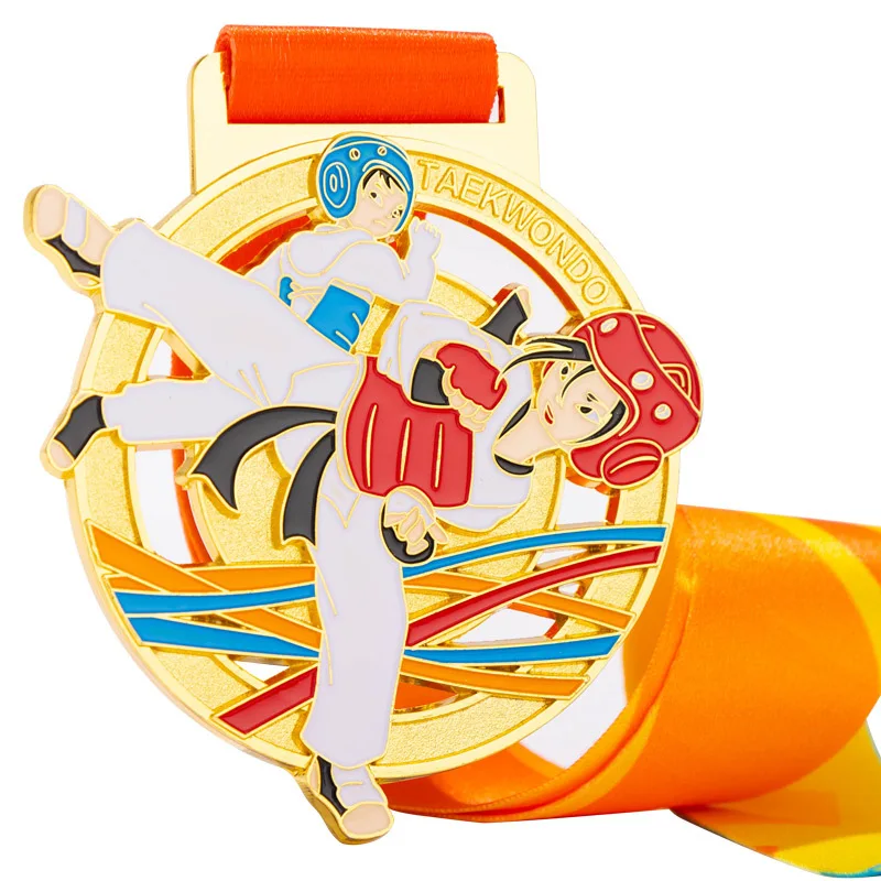OEM ODM пользовательские медали карате и тхэквондо детские металлические чемпиона по боевым искусствам набор медалей золотая медаль сувенир