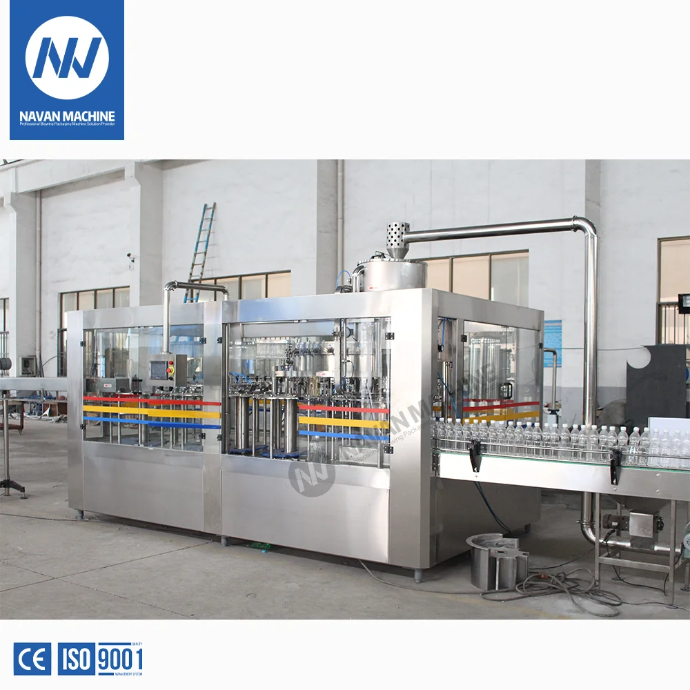 Navan Full Set Automatic 500ml 1L Plastic Bottle Carbonated Drink Filling Machine Carbonated Drink Production Line