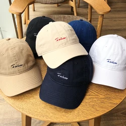 professional custom Casual puff embroidery cotton fabric men baseball caps hats