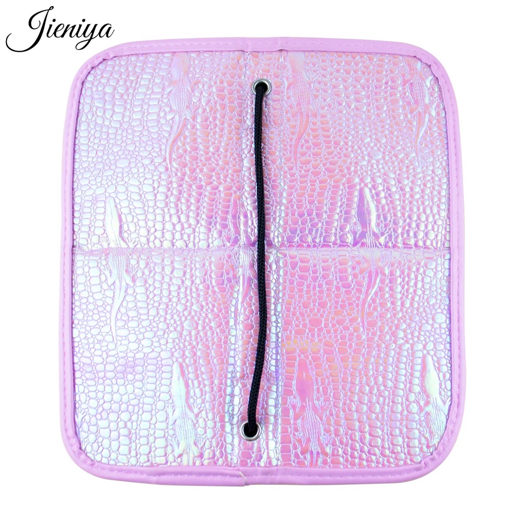 Jieniya Private Label New pink Brushes Bag Pen Storage Case Container Makeup Brush Practice Stand Tool Nail Art Brush Holder