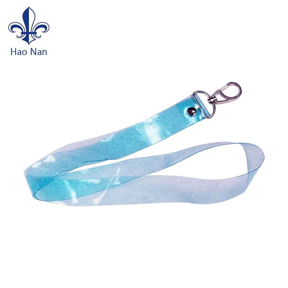 Wholesale Promotion Pvc Keychain Id Card Holder Lanyard With logo Holographic Custom Rubber Soft Pvc Lanyard